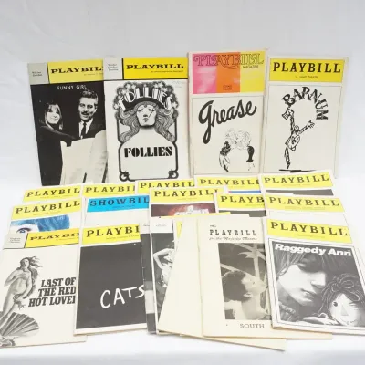 20 Playbills - Funny Girl, Follies, Grease, Cats, Barnum, Hairspray