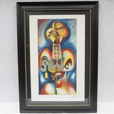 Alexandra Nechita "Blind Date" (2010) Signed Color Lithograph, 76/99, Framed