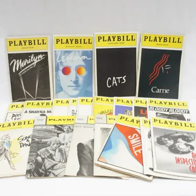 20 Playbills Incl. Judy Garland At The Palace - Cats, Marilyn, Lennon