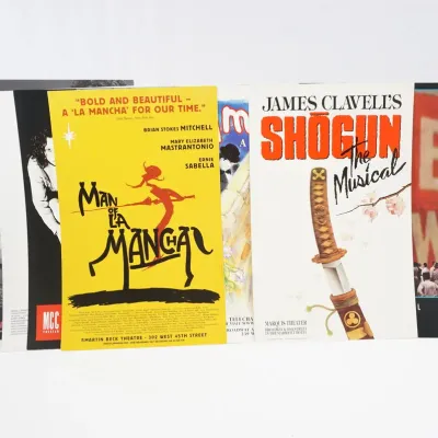10 Broadway Posters - Shogun The Musical, Man Of La Mancha, Side Show