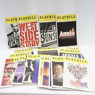 20 Playbills - West Side Story, Ragtime, Camelot, Sunset Boulevard