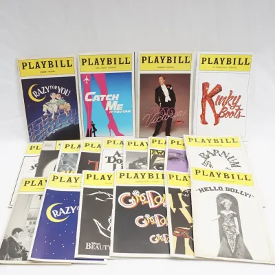 20 Playbills - Opening Night Sticker, Alvin, Mark Hellinger, Shubert