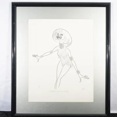 Carol Channing By Al Hirschfeld Signed Lithograph 60/410
