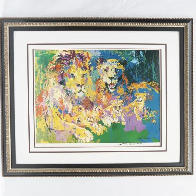 LeRoy Neiman "Lion's Pride" Hand Signed Print, 1977