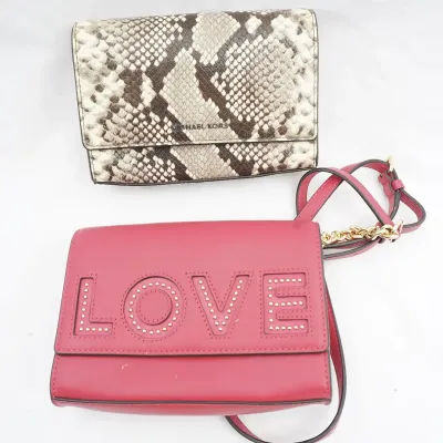 2 Michael Kors Clutches - Ruby Snakeskin Crossbody With Tag, Pink LOVE