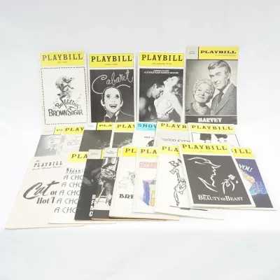20 Playbills - Cabaret, Streetcar, Harvey, Crazy For You, Barnum