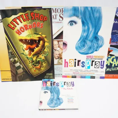 10 Broadway Posters Plus "Hairspray: The Roots" Hardcover Book