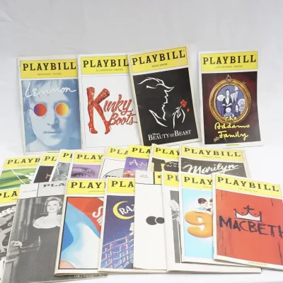 20 Playbills - Lennon, Marilyn, Macbeth, Tarzan, Legs Diamond