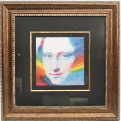 Peter Max "Mona Lisa - Retro IV" Hand Signed and Numbered Serigraph, Framed