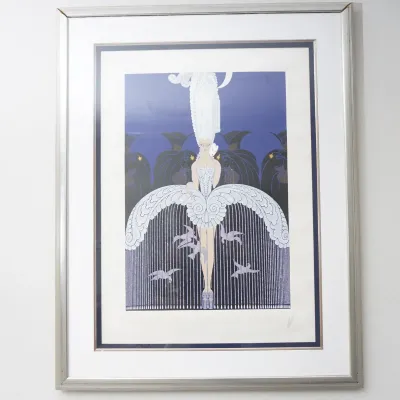 Erte "Her Secret Admirers" (1982) Hand Signed Serigraph, 135/300, 33 x 24 In.