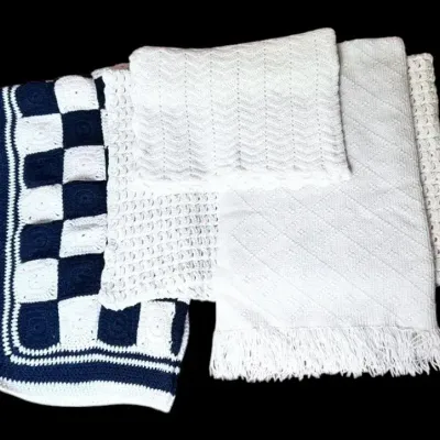 4 Crocheted Throws