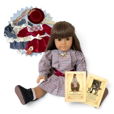 American Girl Doll Samantha with Books & Outfits