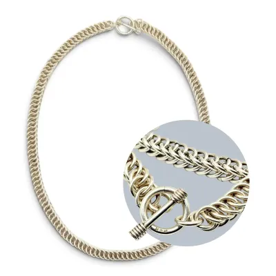 18” Sterling Silver Chain with T-Bar Clasp (56g)