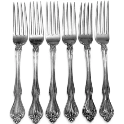 Westmorland Sterling Silver 7” Forks, George & Martha Washington Pattern (288g Total)