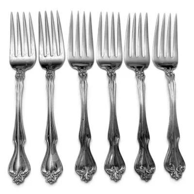 Westmorland Sterling Silver 6” Forks, George & Martha Washington Pattern (204g Total)