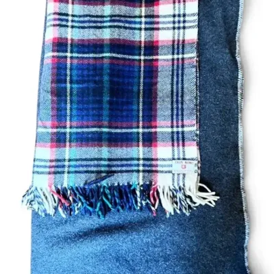 Tory Robe Wool Fringe Blanket & Lands’ End Pendleton 100% Pure Wool Blanket
