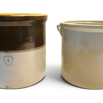 2 Vintage Crocks