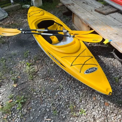 Yellow Pelican Trailblazer 100 - 1 Seater Kayak With 2 Paddles
