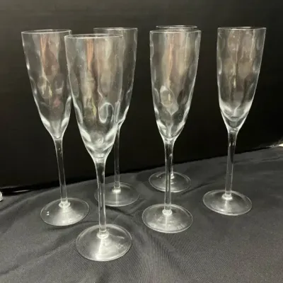 Kosta Boda Chateau Champagne Flutes (6)