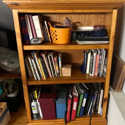 Handcrafted Wooden Bookshelf 