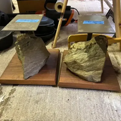 Pair Of Handcrafted Speaker Or Display Stands