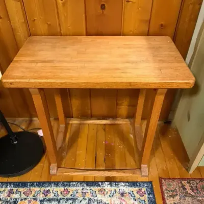 Oak Typewriter Table