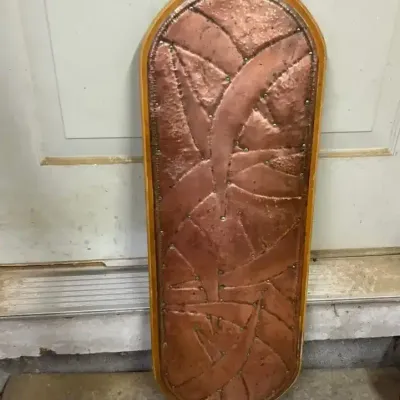 Wood And Copper Decorative Art Piece