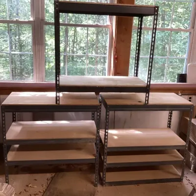 Set Of 3 Adjustable Work Tables