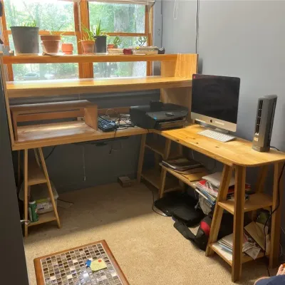 Custom Built Office Workspace - L Shaped