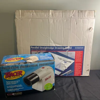 Parallel Straightened Drawing Board And Tracer Projector (2)