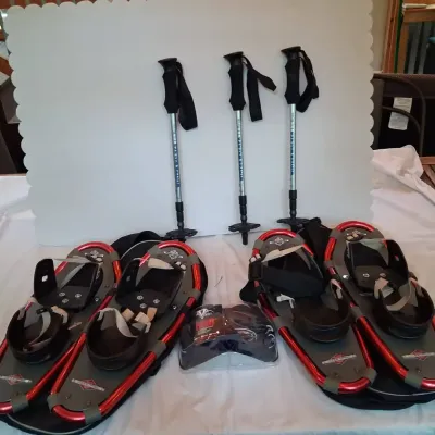 Snow Shoes Sets (2) And Youth Off-Road Goggles 
