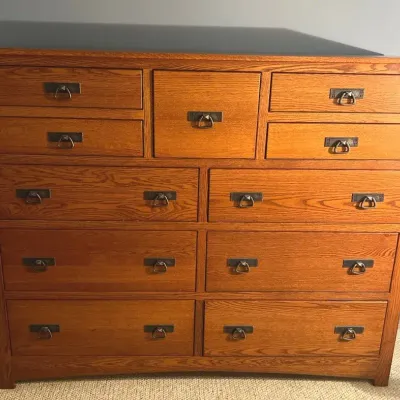 #2 Handcrafted Amish Mission Style Chest Of Drawers