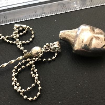Sale Photo Thumbnail #194: See attached. Chain is not Silver Just Pendant
