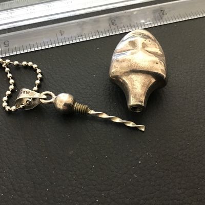Sale Photo Thumbnail #195: See attached. Chain is not Silver Just Pendant
