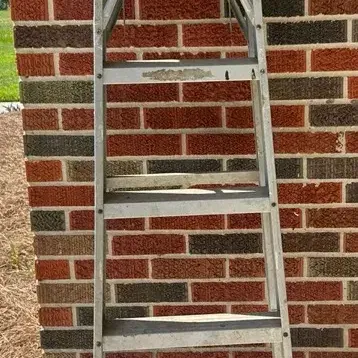 Vintage Ashby 6-Foot Aluminum Step Ladder - 225 Lb. Capacity