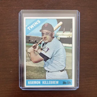 1966 Topps Baseball Card. Harmon Killebrew - Minnesota Twins. Card #120