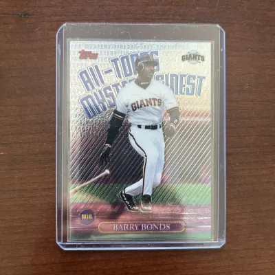 1999 All-Topps Baseball Card - Mystery Finest. Barry Bonds. Card #M17