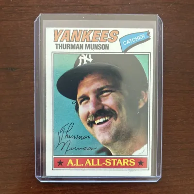 1977 Topps Baseball Card. Thurman Munson - New York Yankees. Card #170