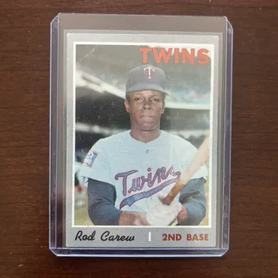 1970 Topps Baseball Card. Rod Carew - Minnesota Twins. Card #290