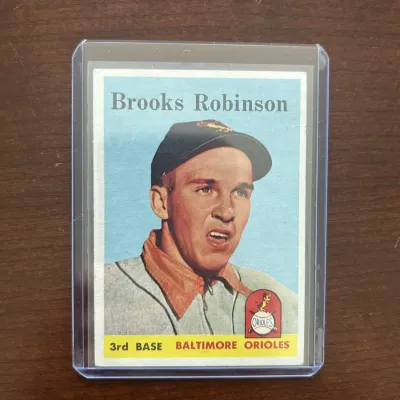 1958 Topps Baseball Card. Brooks Robinson - Baltimore Orioles. Card #307