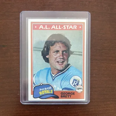 1981 Topps Baseball Card. George Brett - Kansas City Royals. Card #700
