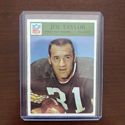 1966 Philadelphia Football Card. Jim Taylor - Green Bay Packers. Card #89
