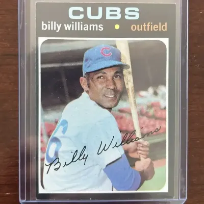 1971 Topps Baseball Card. Billy Williams - Chicago Cubs. Card #350
