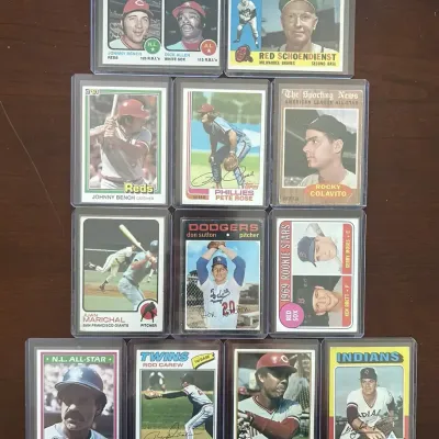 Vintage Topps Baseball Cards. Johnny Bench, Pete Rose, and More