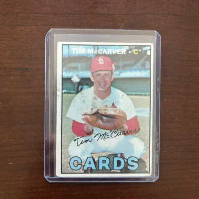 1967 Topps Baseball Card. Tim McCarver - St. Louis Cardinals. Card #485