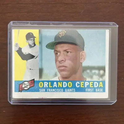 1960 Topps Baseball Card. Orlando Pena - San Francisco Giants. Card #450