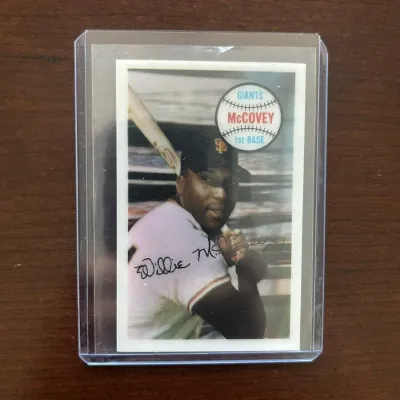 1970 Kellogg Baseball Card. Willie McCovey - San Francisco Giants. Card #4