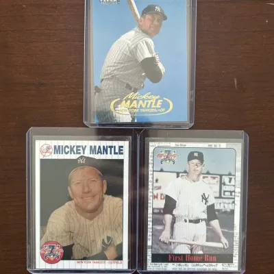 Micky Mantle Insert Baseball Cards
