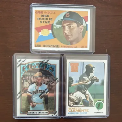 Modern Topps Inserts - Carl Yastrzemski & Roberto Clemente