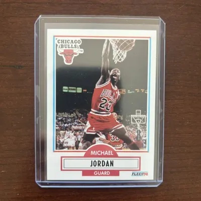 1990 Fleer Basketball Card. Michael Jordan - Chicago Bulls. Card #26